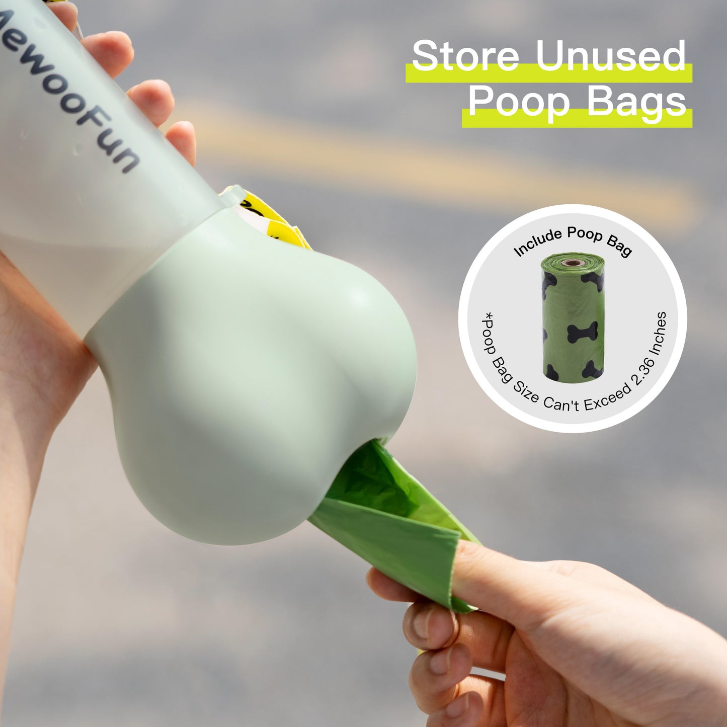 Mewoofun Trinkflasche für unterwegs